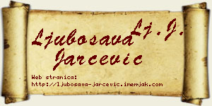 Ljubosava Jarčević vizit kartica